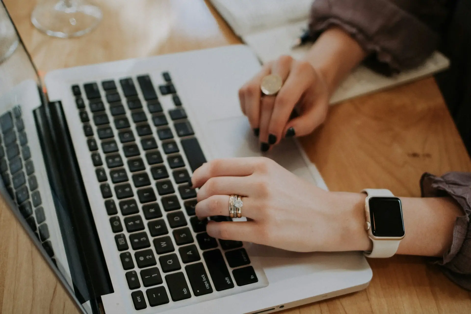 woman studying coding in her laptop