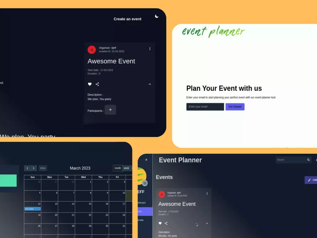 Online Platform For Event Planning