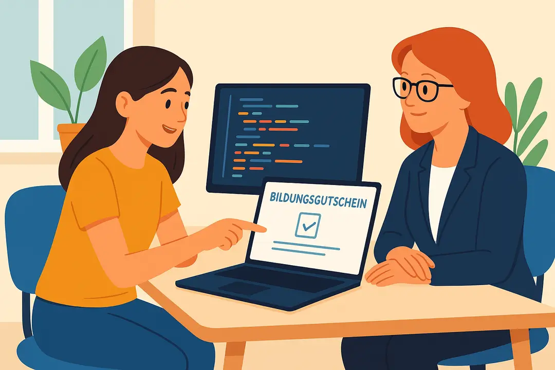 Coding-Bootcamp mit Bildungsgutschein 2025 – Antrag, Voraussetzungen & Kurs­vergleich